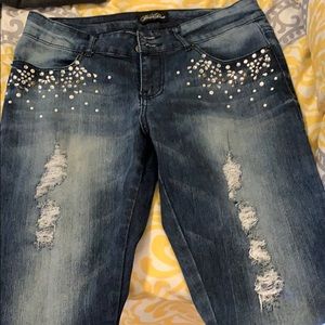 bedazzled jeans